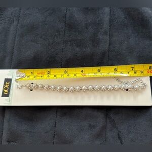 nOir pearl and crystal fashion bracelet